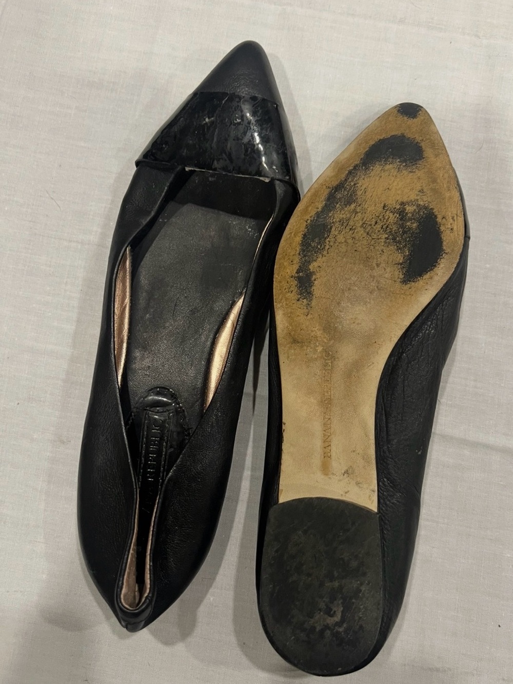 Black Pointed Toe Women's Flats